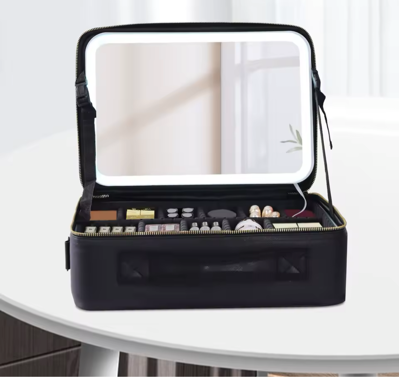 Make-up Travel Bag With Mirror Led XL
