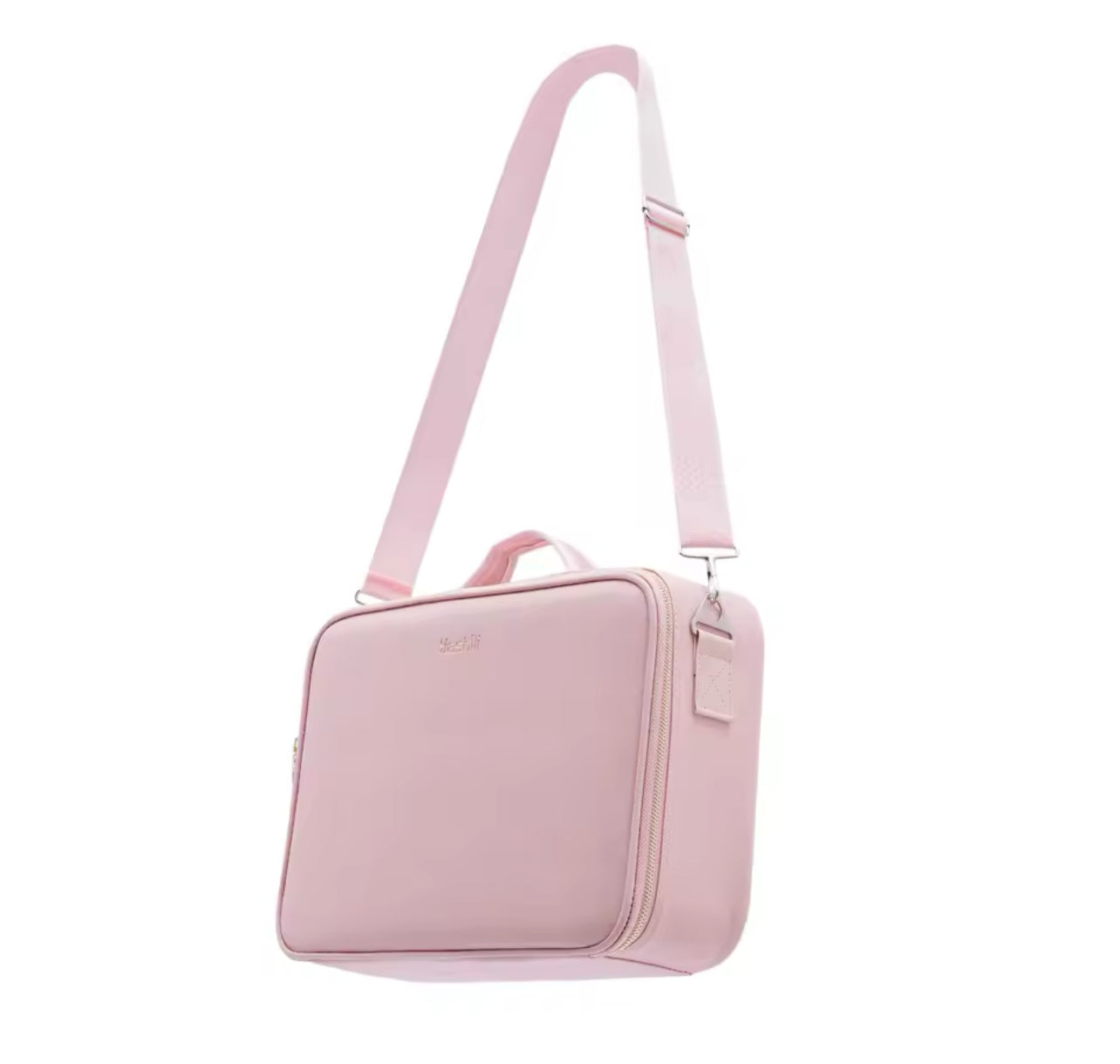 Mirror led makeup travel bag