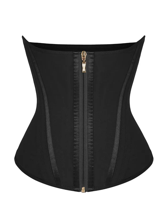 High Compression Waist Trainer with 15 Built-in Steel Bones - Unmatched Support